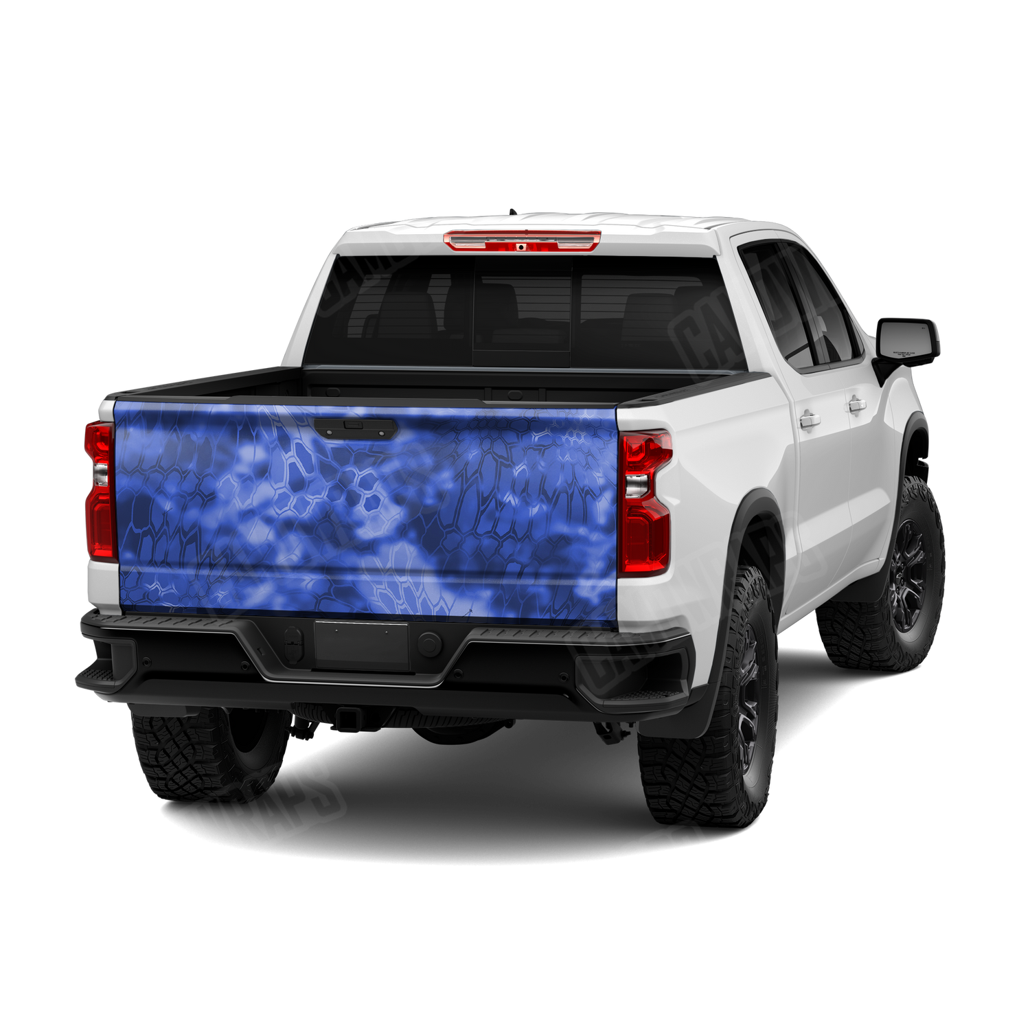 Kryptek Blue Camo Tailgate Vinyl Wrap