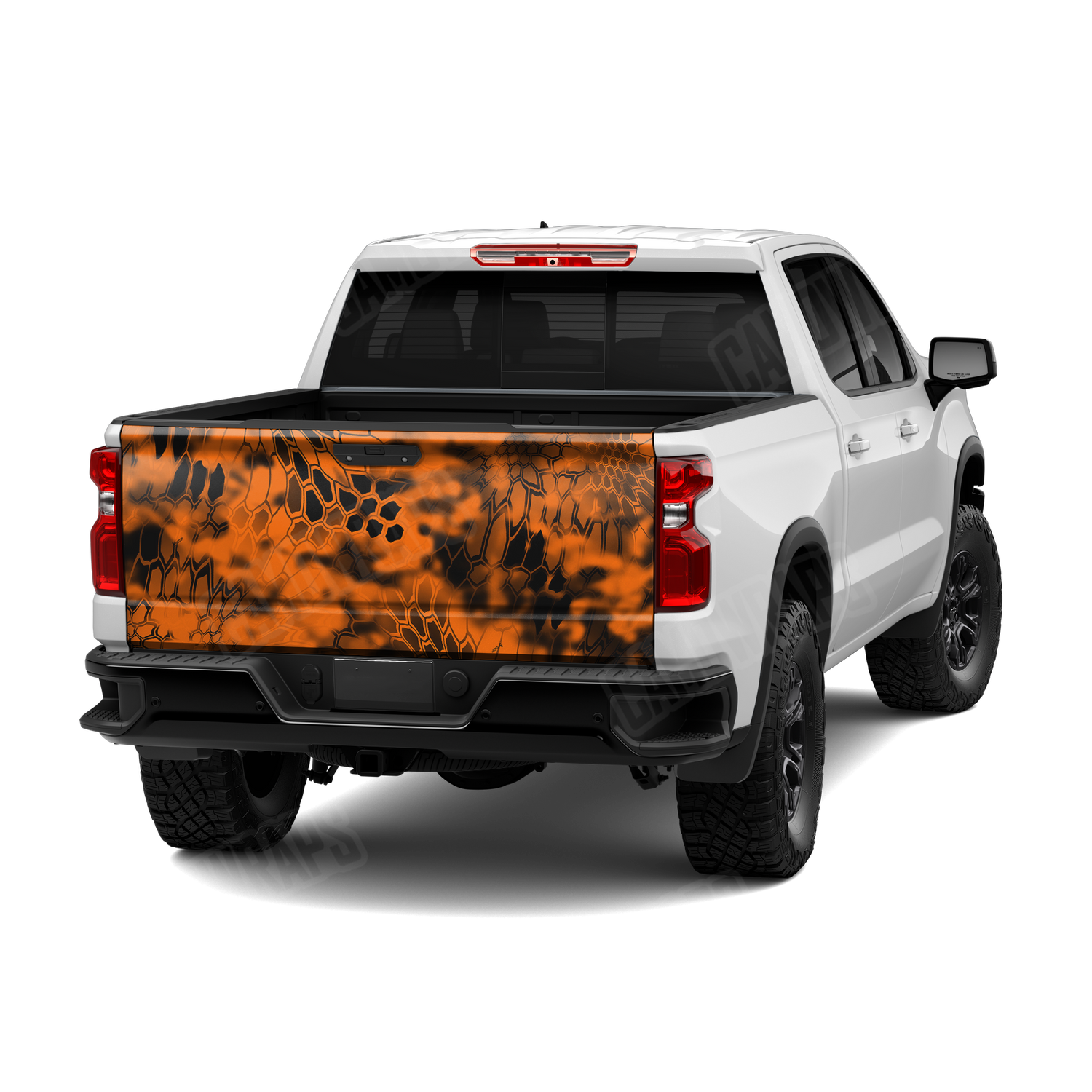 Kryptek Inferno Camo Tailgate Vinyl Wrap