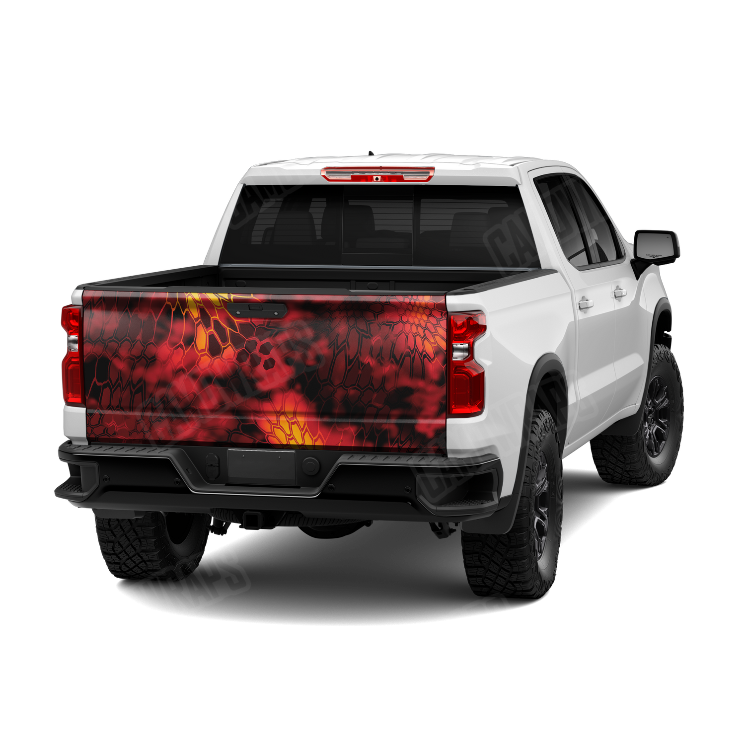 Kryptek Lava Camo Tailgate Vinyl Wrap