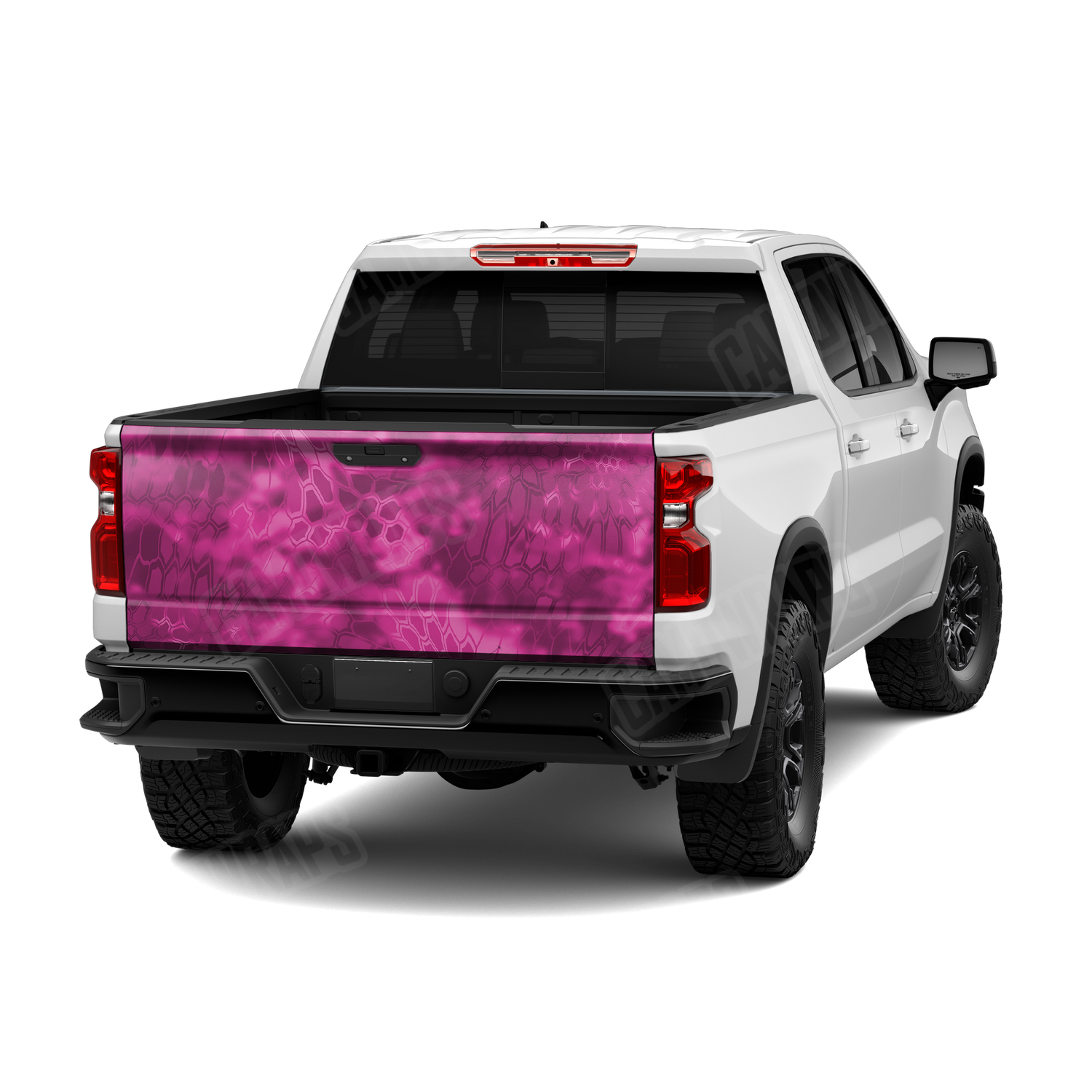 Kryptek Magenta Camo Tailgate Vinyl Wrap