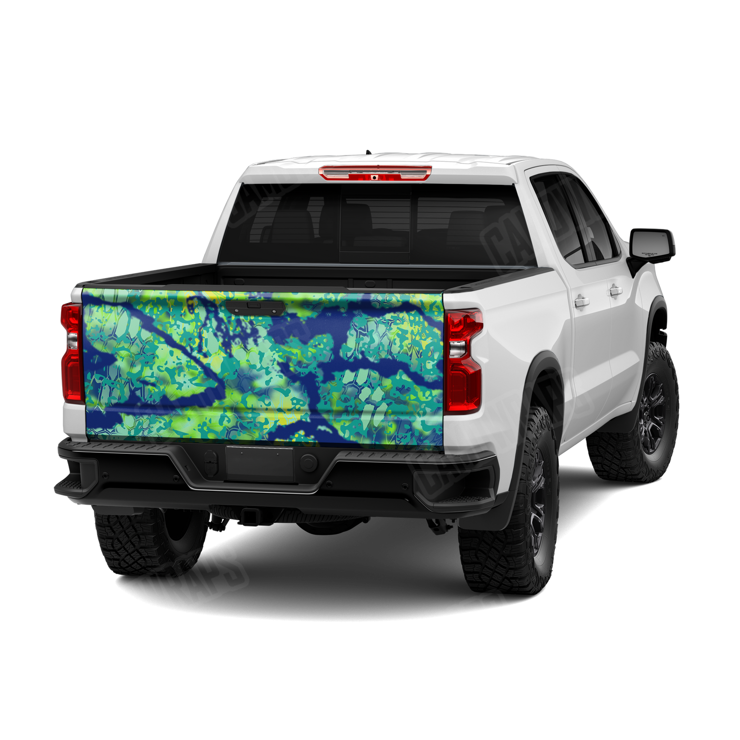 Kryptek Obskura MahiMahi Camo Tailgate Vinyl Wrap