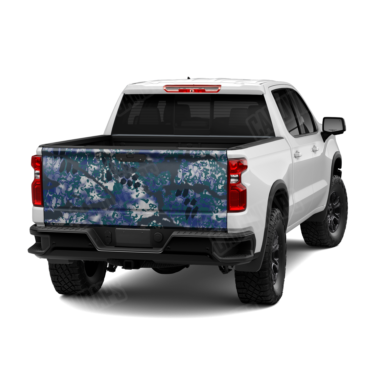 Kryptek Obskura Oceanus Camo Tailgate Vinyl Wrap