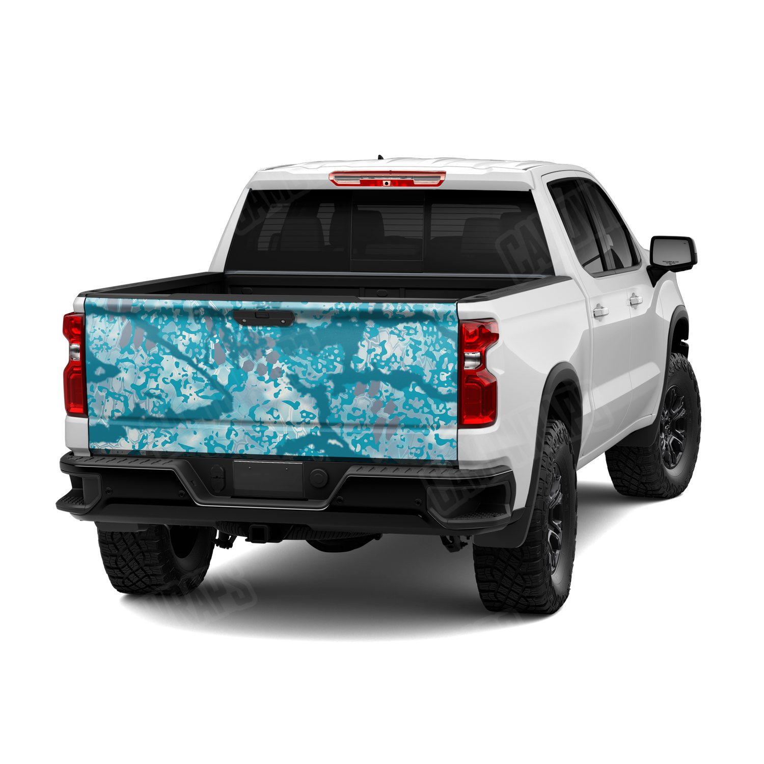 Kryptek Obskura Shallows Camo Tailgate Vinyl Wrap