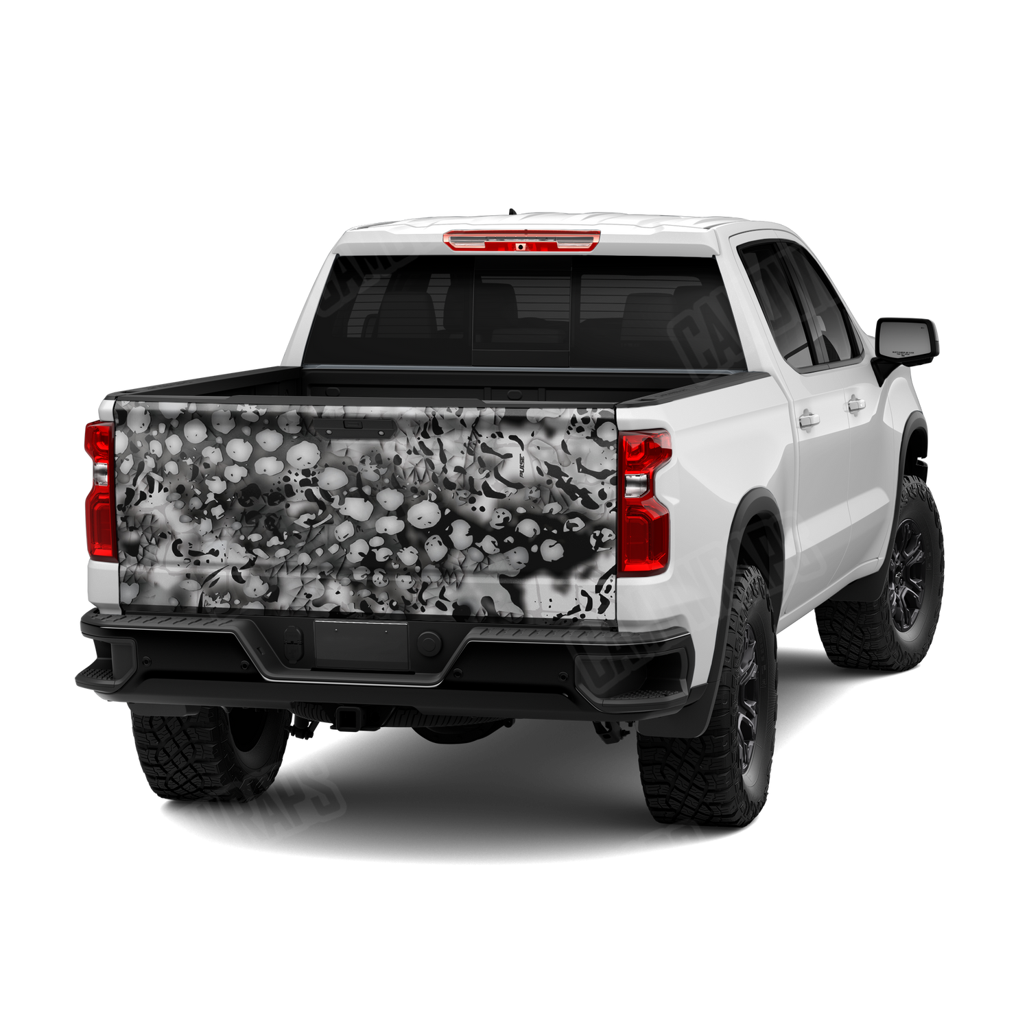 Pulse Blizzard Camo Tailgate Vinyl Wrap