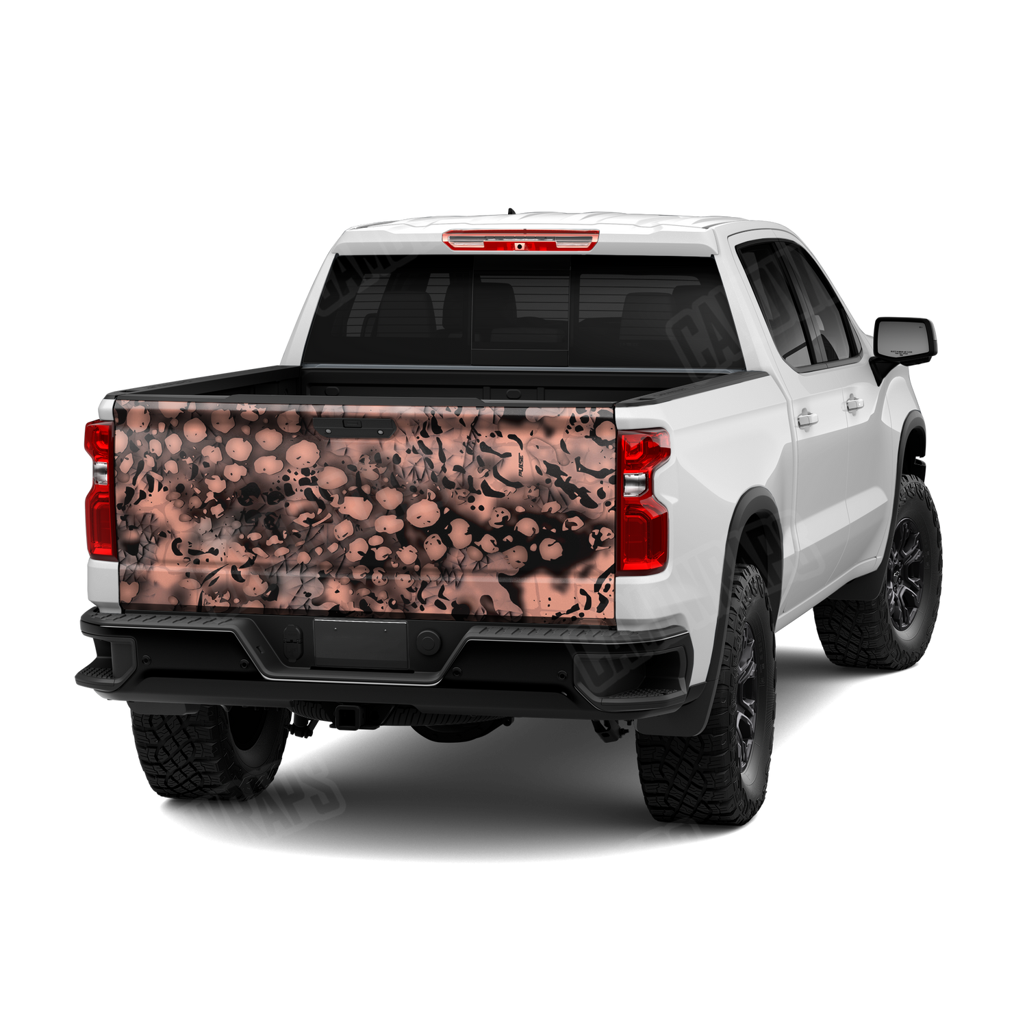 Pulse Coral Camo Tailgate Vinyl Wrap