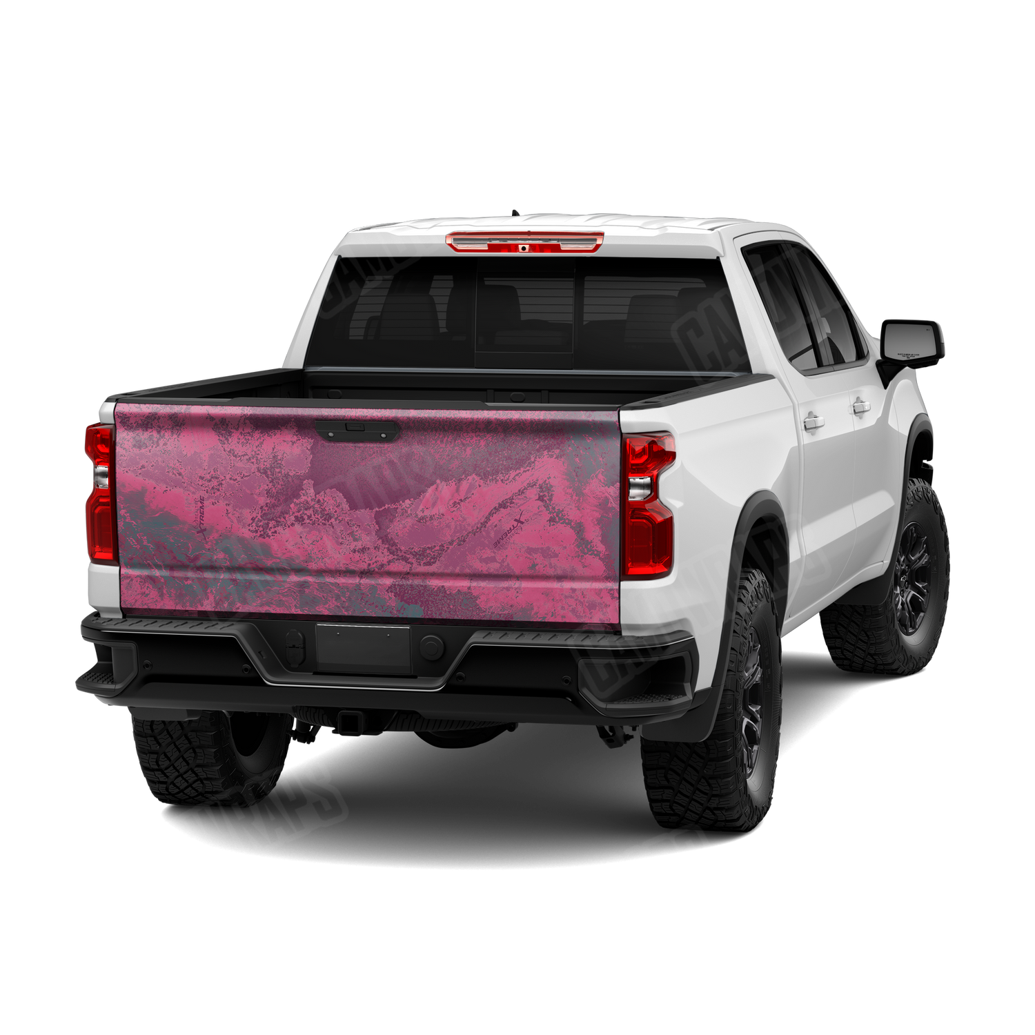 Realtree XTREME Dark Magenta Camo Tailgate Vinyl Wrap