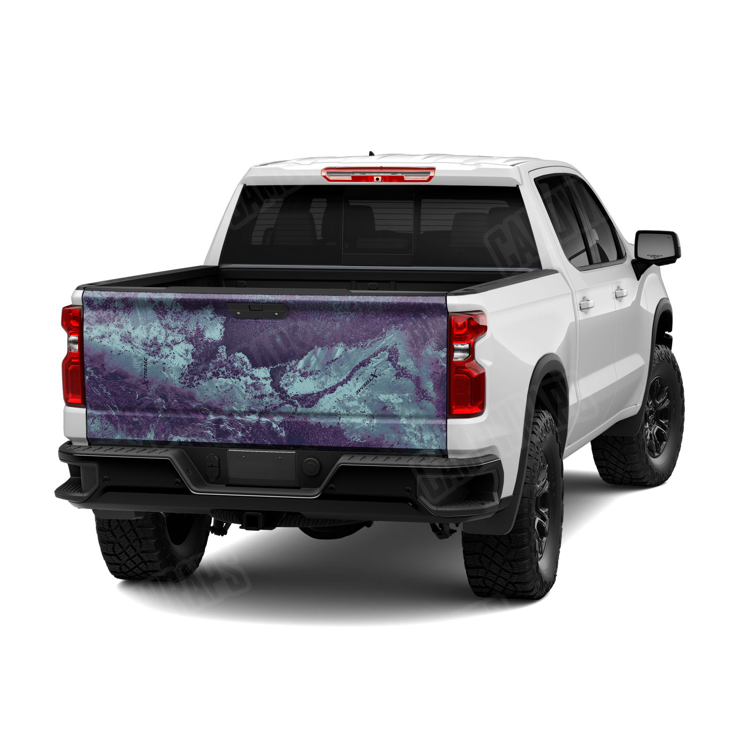 Realtree XTREME Frozen Grape Camo Tailgate Vinyl Wrap