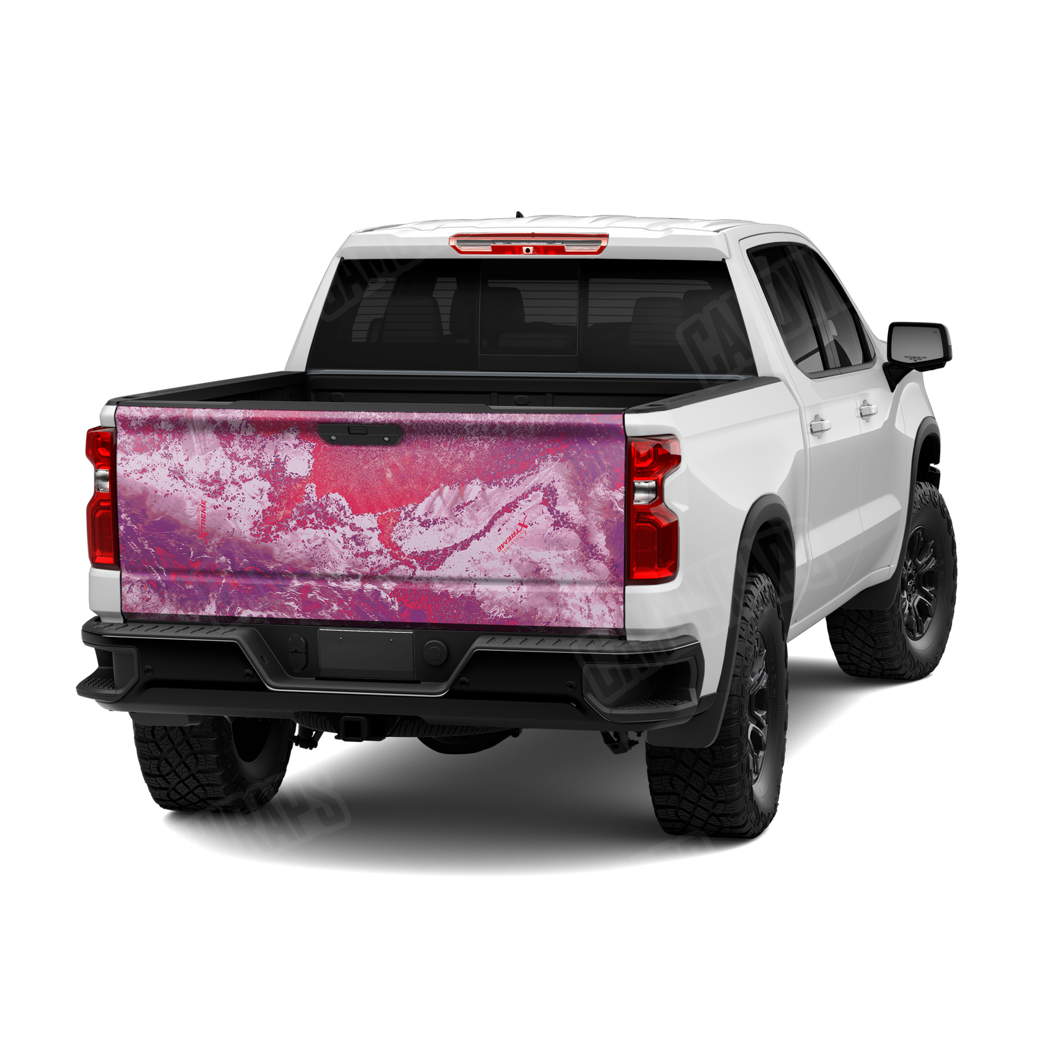 Realtree XTREME Hot Pop Camo Tailgate Vinyl Wrap