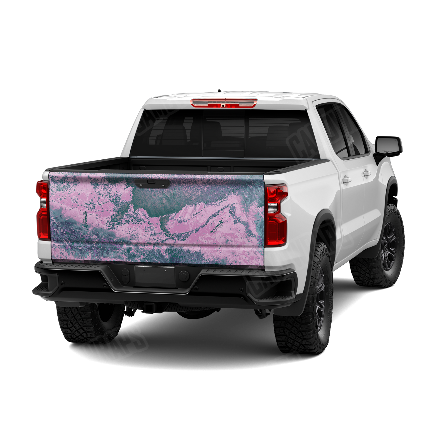 Realtree XTREME Lavender Haze Camo Tailgate Vinyl Wrap