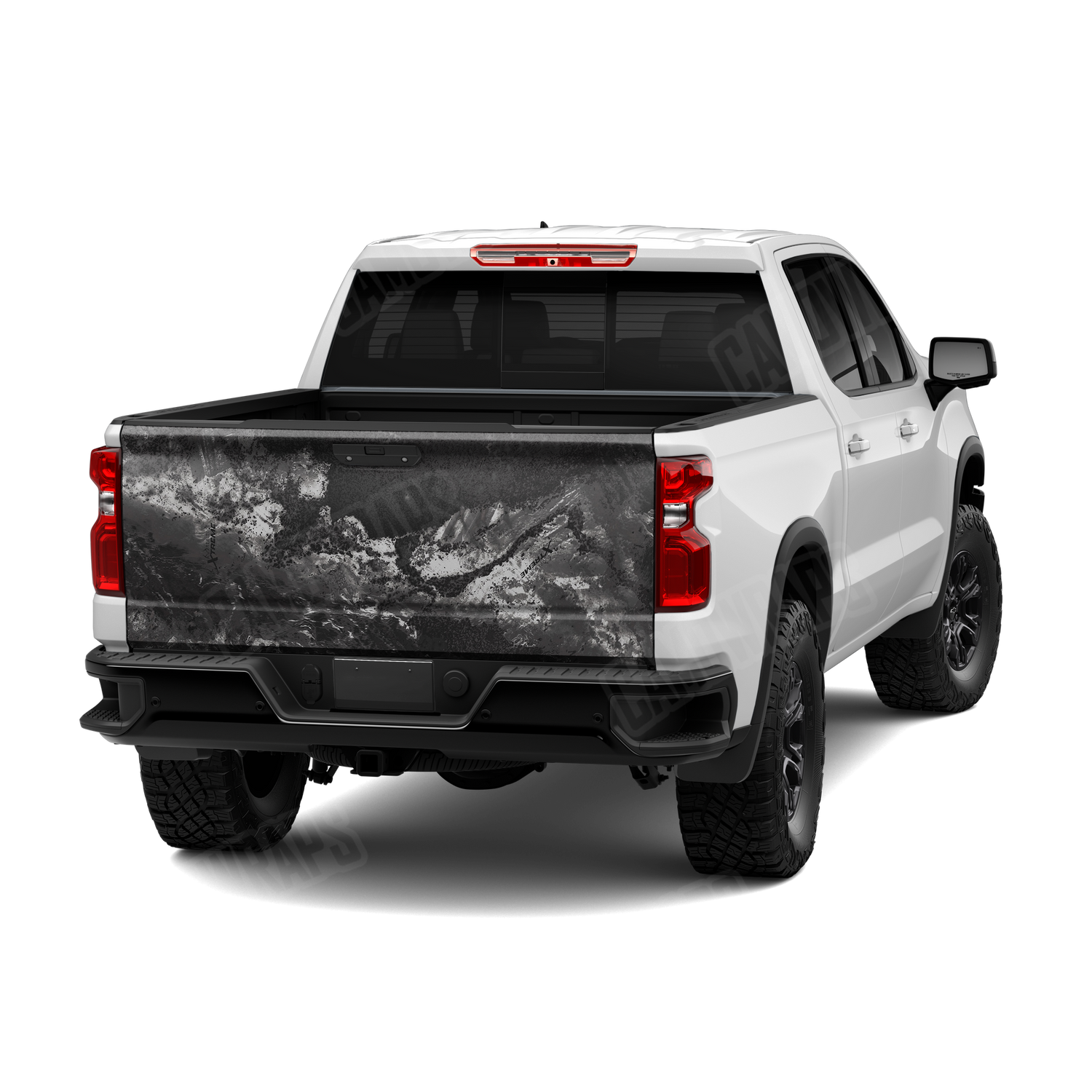 Realtree XTREME Midnight Camo Tailgate Vinyl Wrap