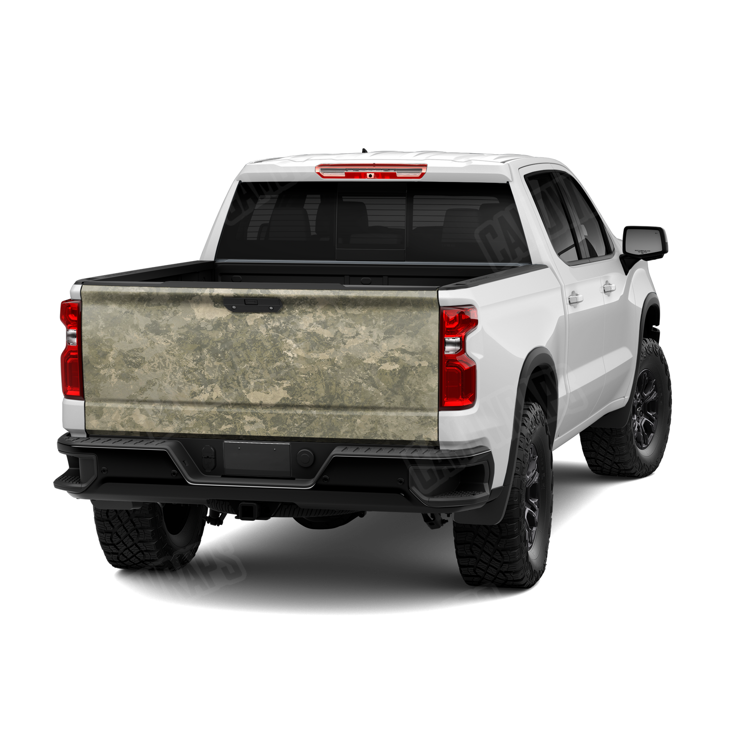 Substrate Sandstone Camo Tailgate Vinyl Wrap