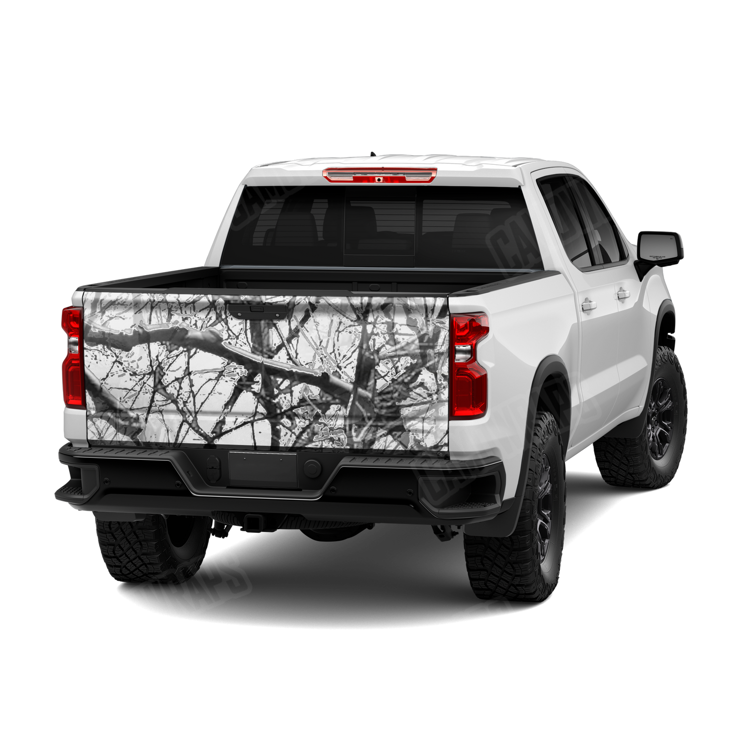 Substrate Snow Stalker Camo Tailgate Vinyl Wrap