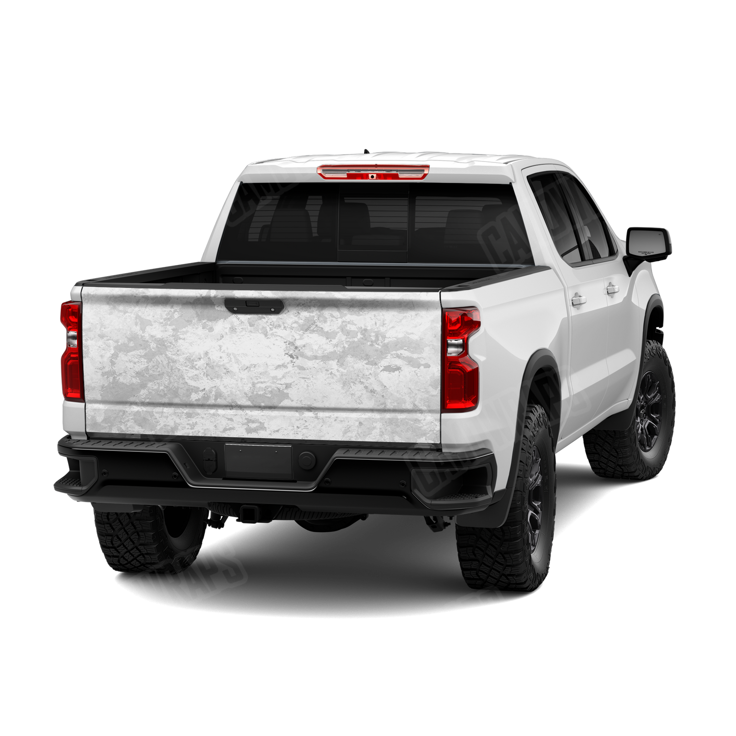 Substrate Snowstorm Camo Tailgate Vinyl Wrap