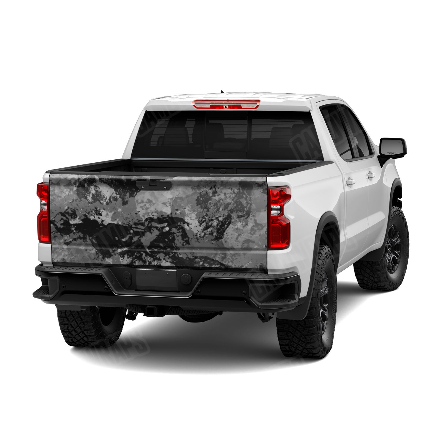 Substrate Steel Camo Tailgate Vinyl Wrap