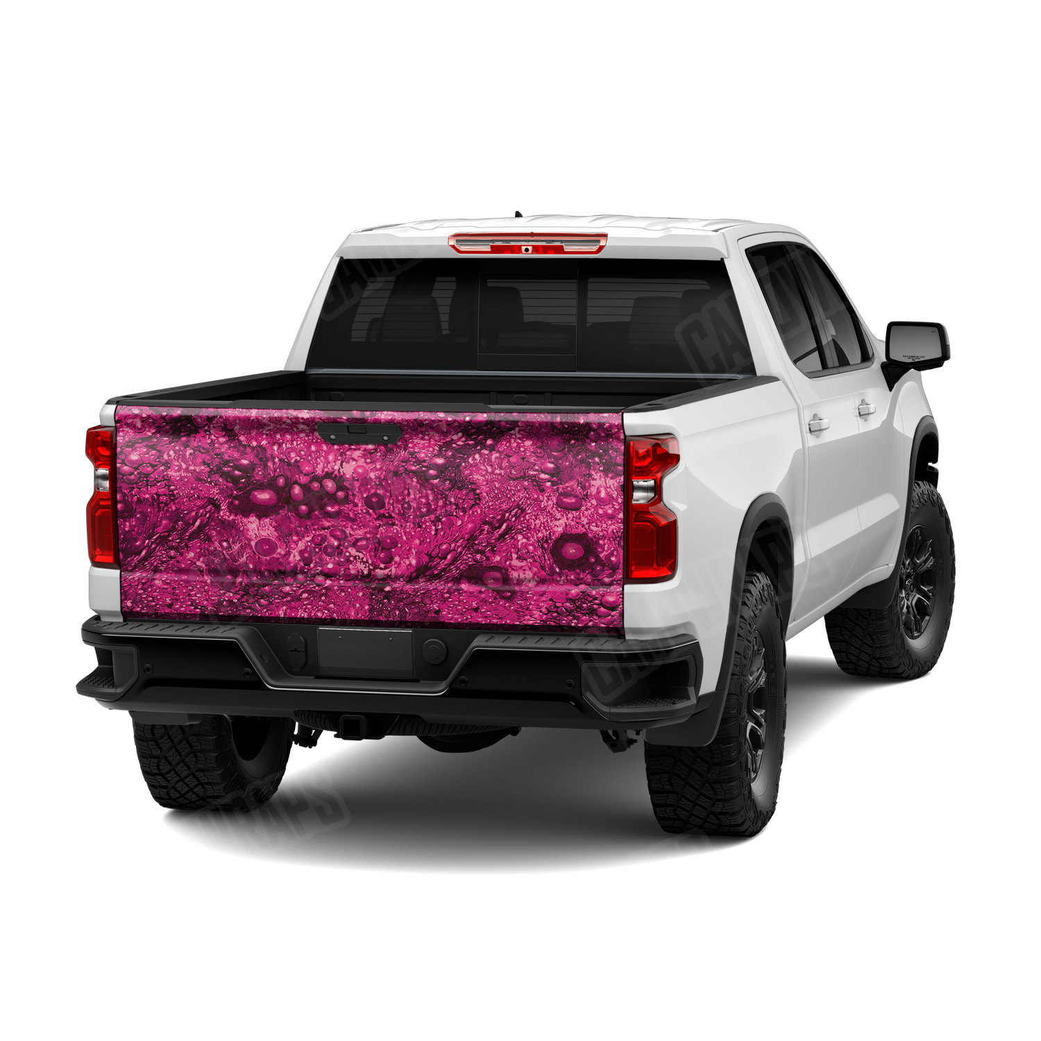 Toadaflage Magenta Camo Tailgate Vinyl Wrap