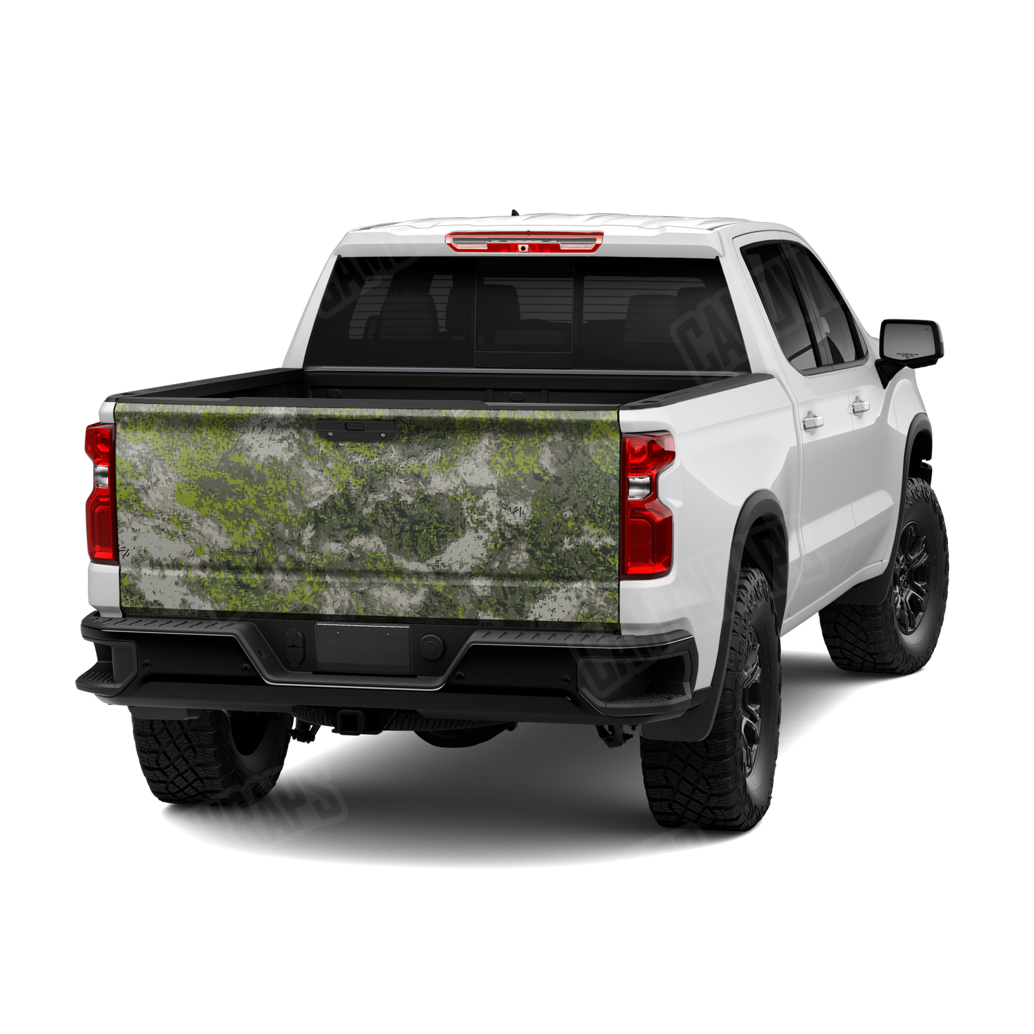 Veil Moss Monster Camo Tailgate Vinyl Wrap