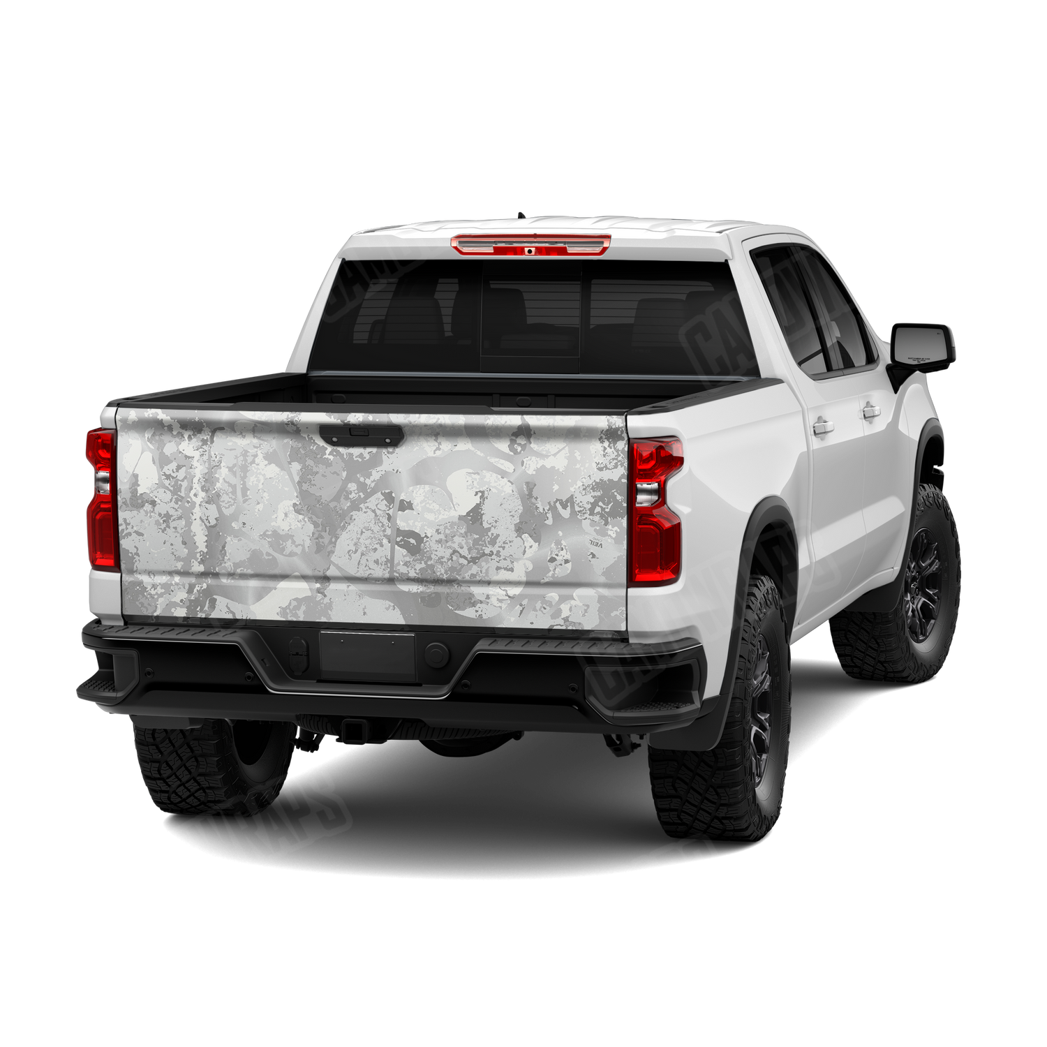 Veil Stoke Whiteout Camo Tailgate Vinyl Wrap