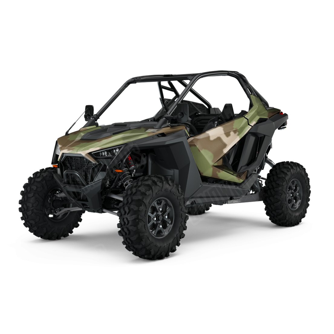 Large Nemesis Woodlands Wolf UTV Camo Vinyl Wrap