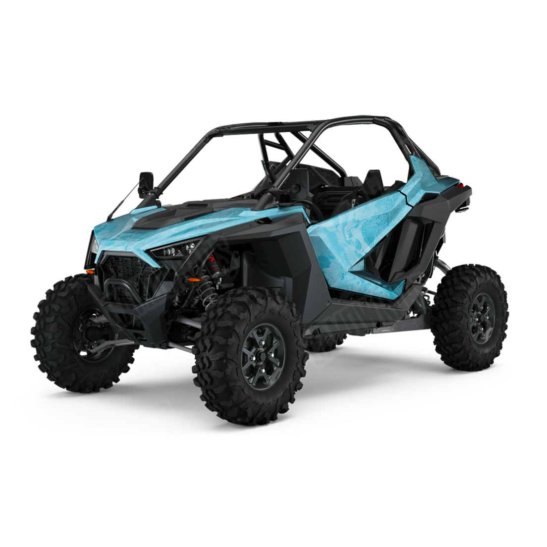 Realtree WAV3 Light Blue UTV Camo Vinyl Wrap