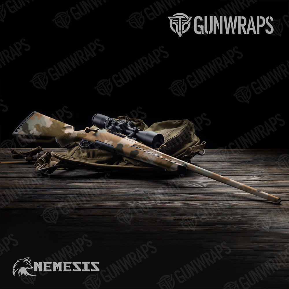 Rifle Nemesis XL Desert Scorpion Camo Gun Skin Vinyl Wrap