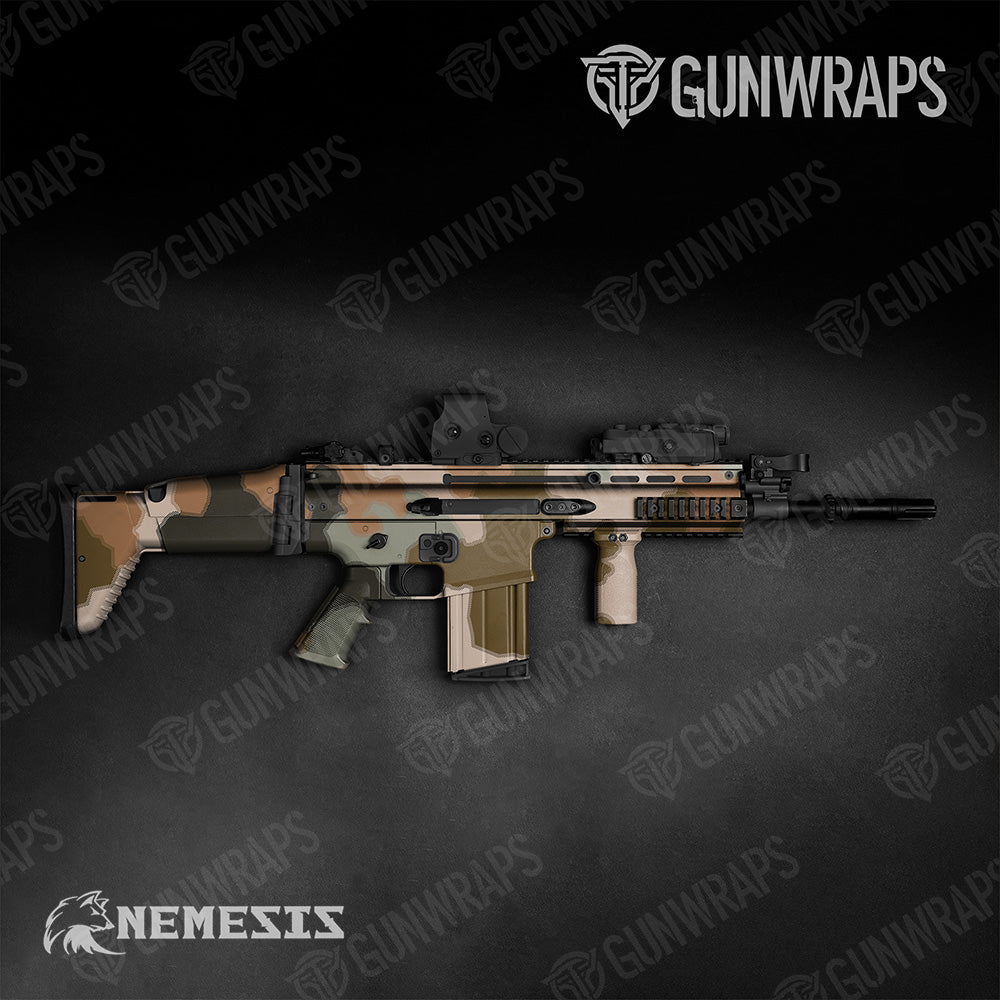 Tactical Nemesis XL Desert Scorpion Camo Gun Skin Vinyl Wrap