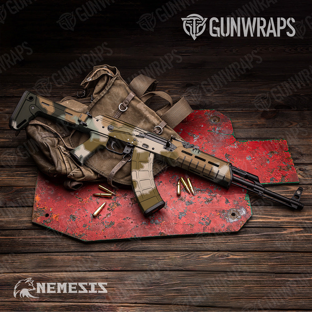 AK-47 Nemesis XL Desert Scorpion Camo Gun Skin Vinyl Wrap