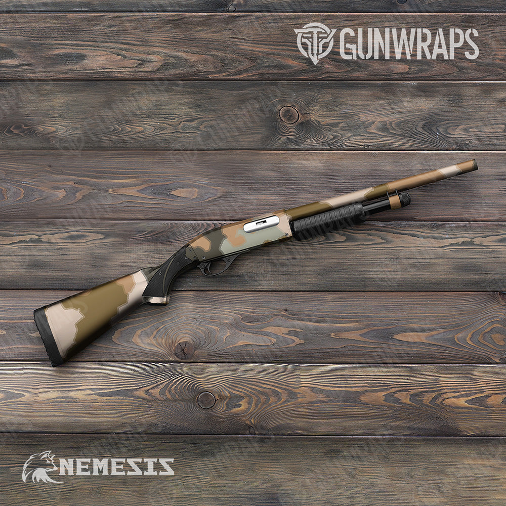 Shotgun Nemesis XL Desert Scorpion Camo Gun Skin Vinyl Wrap