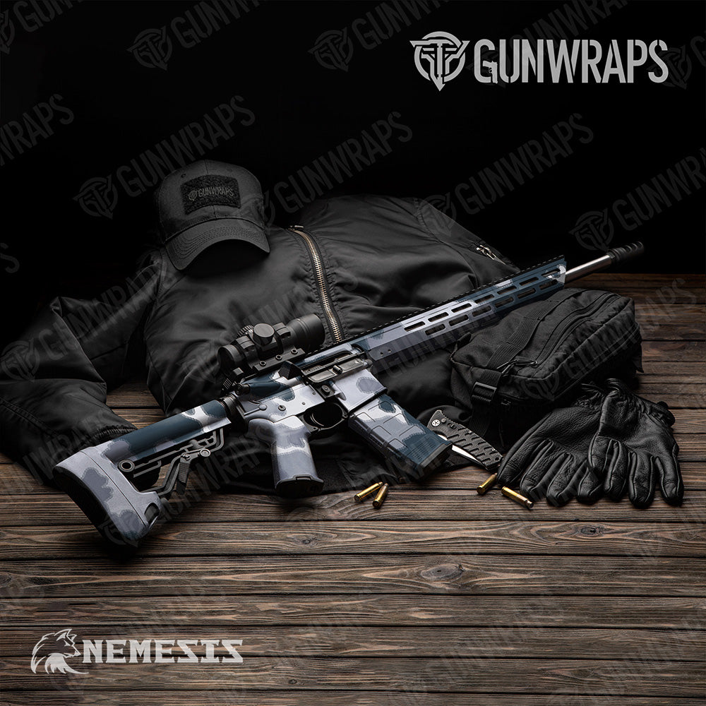 AR-15 Nemesis XL Night Ops Camo Gun Skin Vinyl Wrap