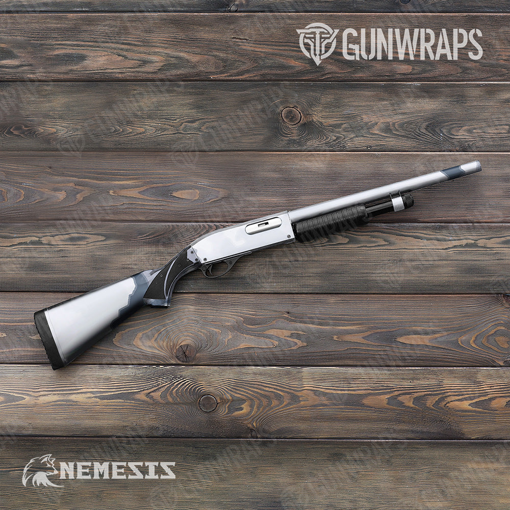 Shotgun Nemesis XL Snow Tundra Camo Gun Skin Vinyl Wrap